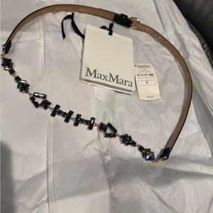MaxMara Black Embellished Women's Belt